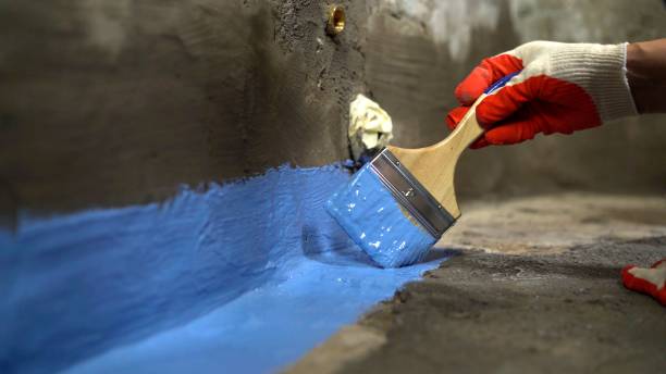 Commercial Basement Waterproofing project at a Breckenridge, MI business property by SJ Waterproofing Pros